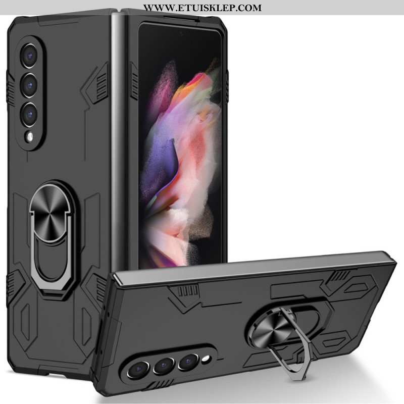 Futerały do Samsung Galaxy Z Fold 4 Dwumateriałowy I Obrotowy Pierścień